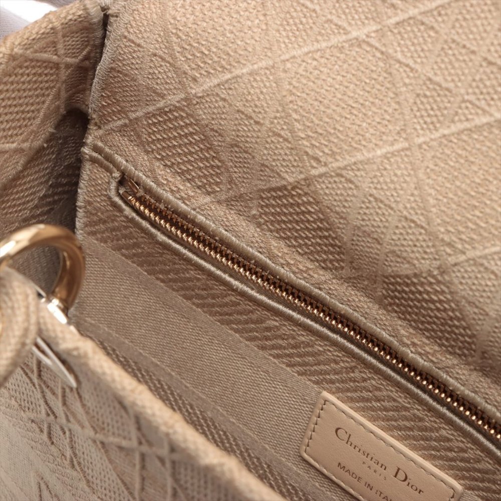 Christian Dior Cannage Lady Dior Handbag Beige - Picture 12 of 14